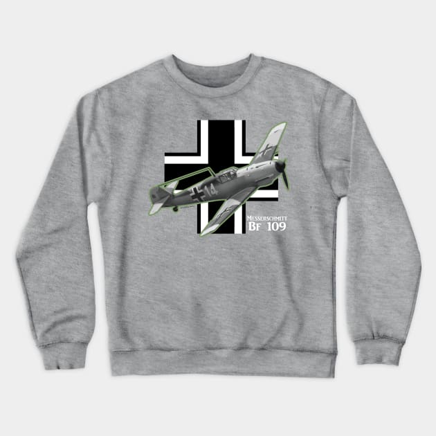 Bf - 109 Crewneck Sweatshirt by Illustratorator